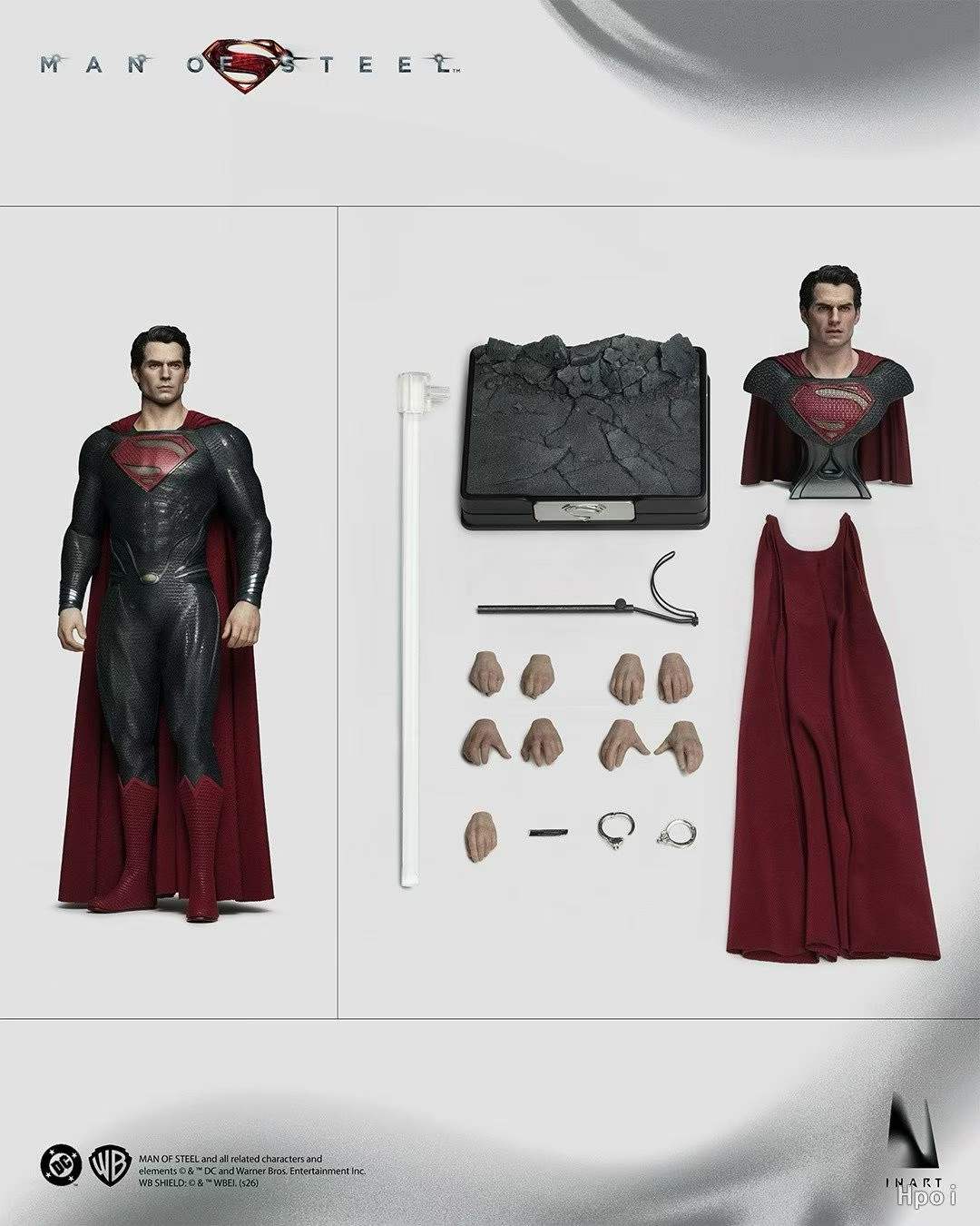 1/6 Scale Man of Steel Superman Collectible Articulated Figure