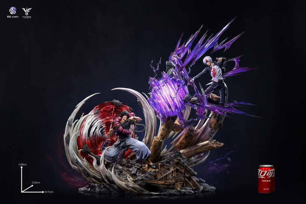 1/6 Scale Satoru Gojo VS Toji Fushiguro LED Light‑Up Effect Figure | Jujutsu Kaisen