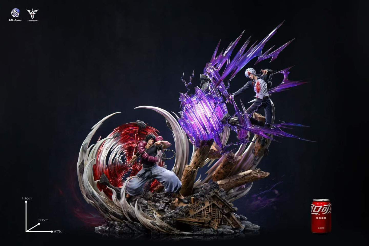 1/6 Scale Satoru Gojo VS Toji Fushiguro LED Light‑Up Effect Figure | Jujutsu Kaisen