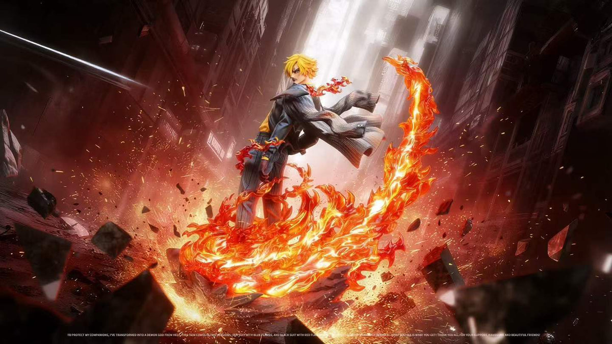 1/6 Scale Flame‑Blaze Sanji Figure | One Piece