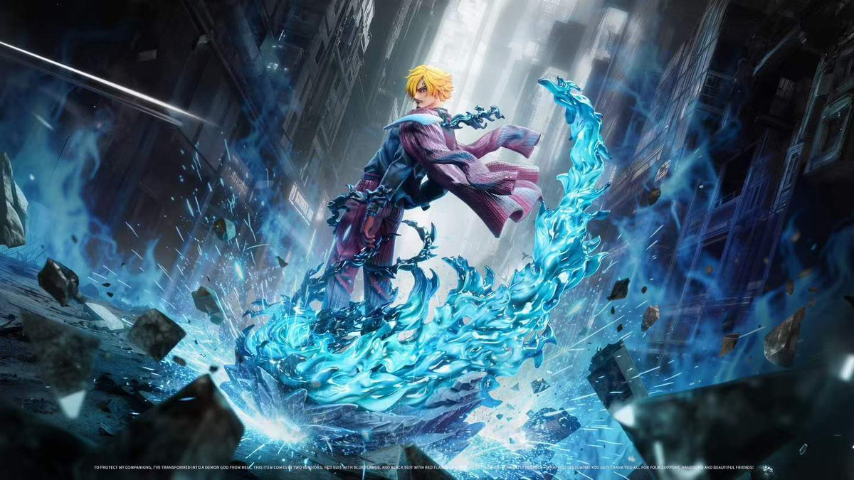 1/6 Scale Flame‑Blaze Sanji Figure | One Piece