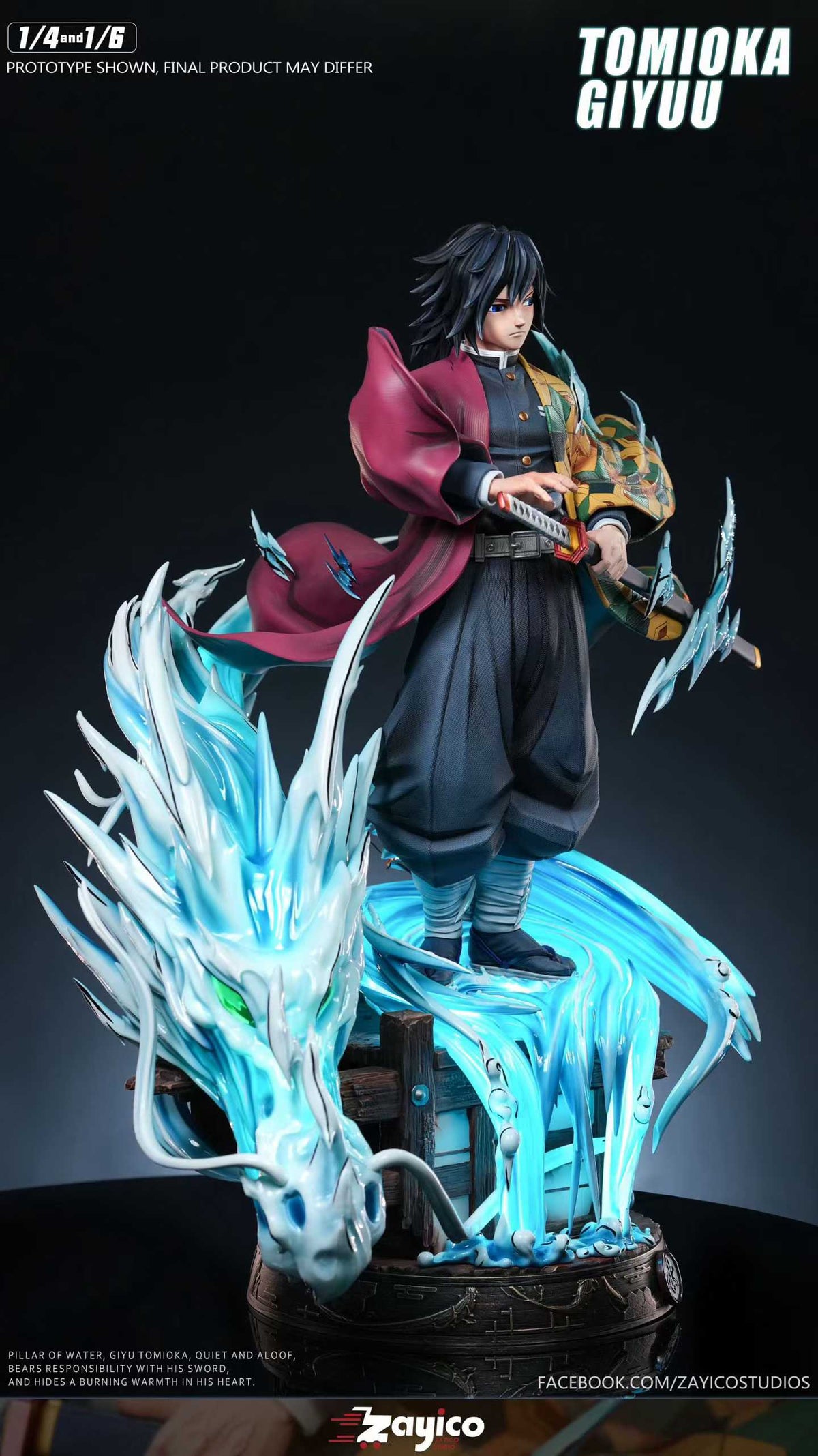 `1/4 & 1/6 Scale Demon Slayer Water Hashira Giyu Tomioka GK Statue`