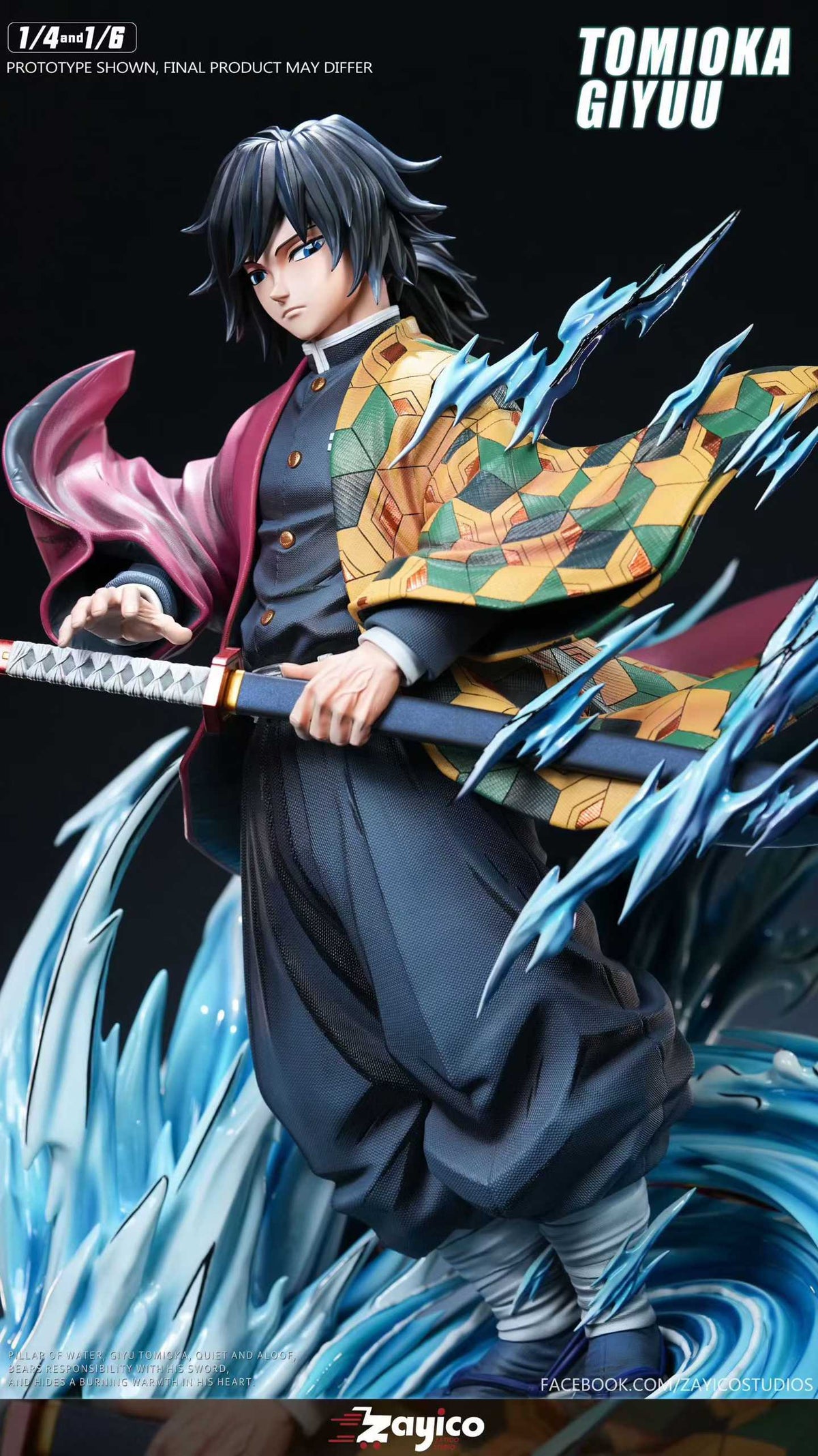 `1/4 & 1/6 Scale Demon Slayer Water Hashira Giyu Tomioka GK Statue`
