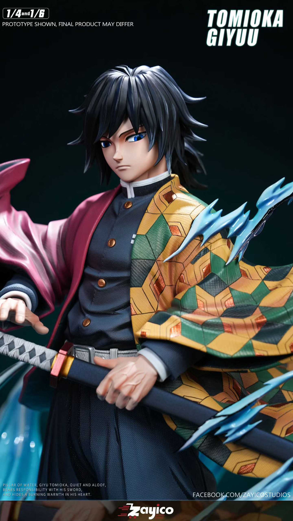 `1/4 & 1/6 Scale Demon Slayer Water Hashira Giyu Tomioka GK Statue`