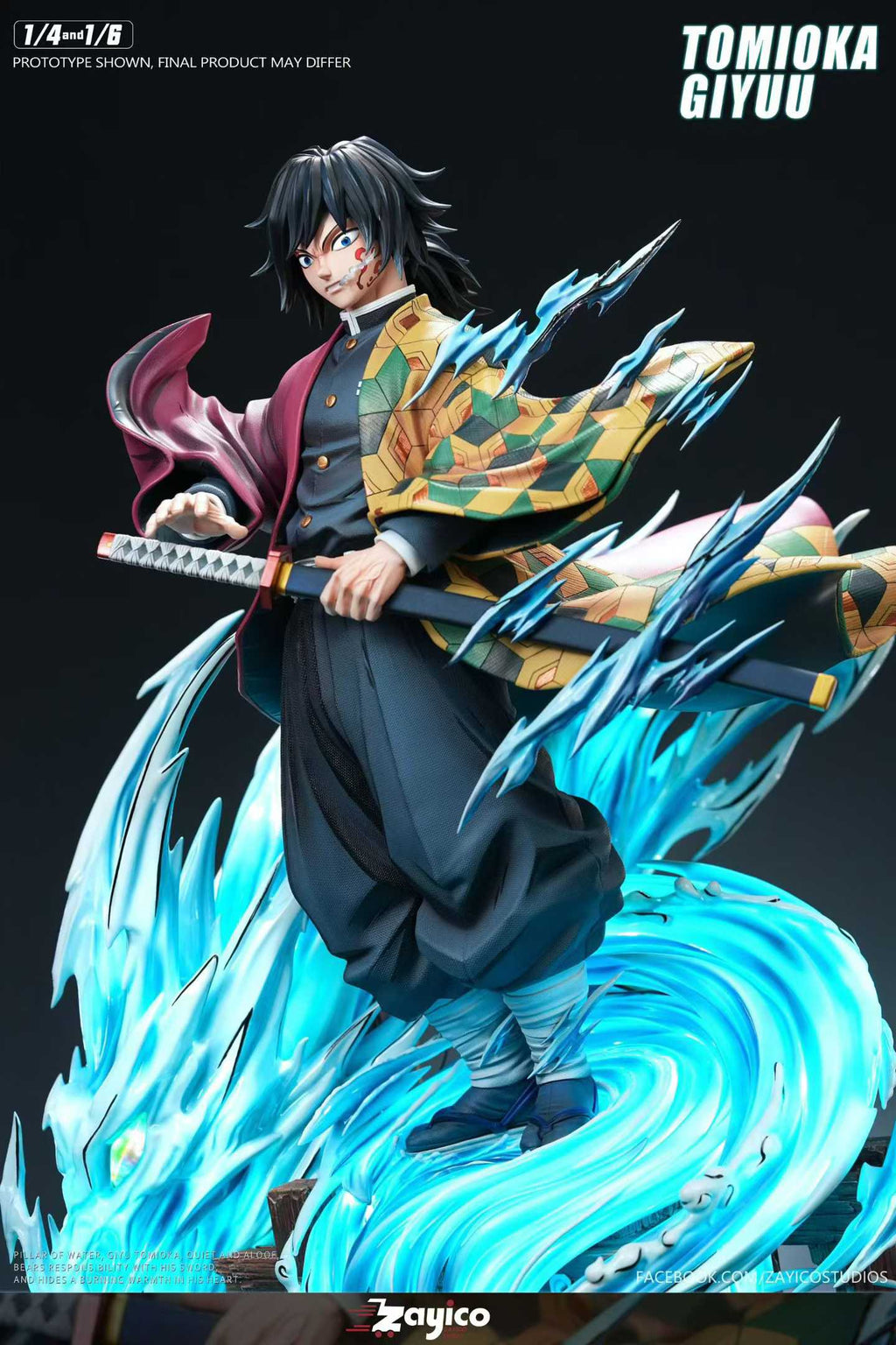 `1/4 & 1/6 Scale Demon Slayer Water Hashira Giyu Tomioka GK Statue`