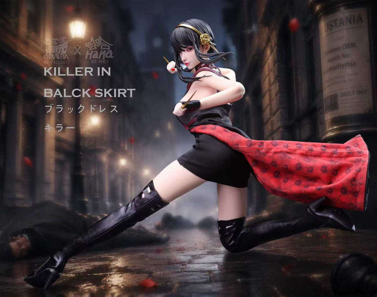 `1/6 Scale Black Dress Killer Limited GK Statue`