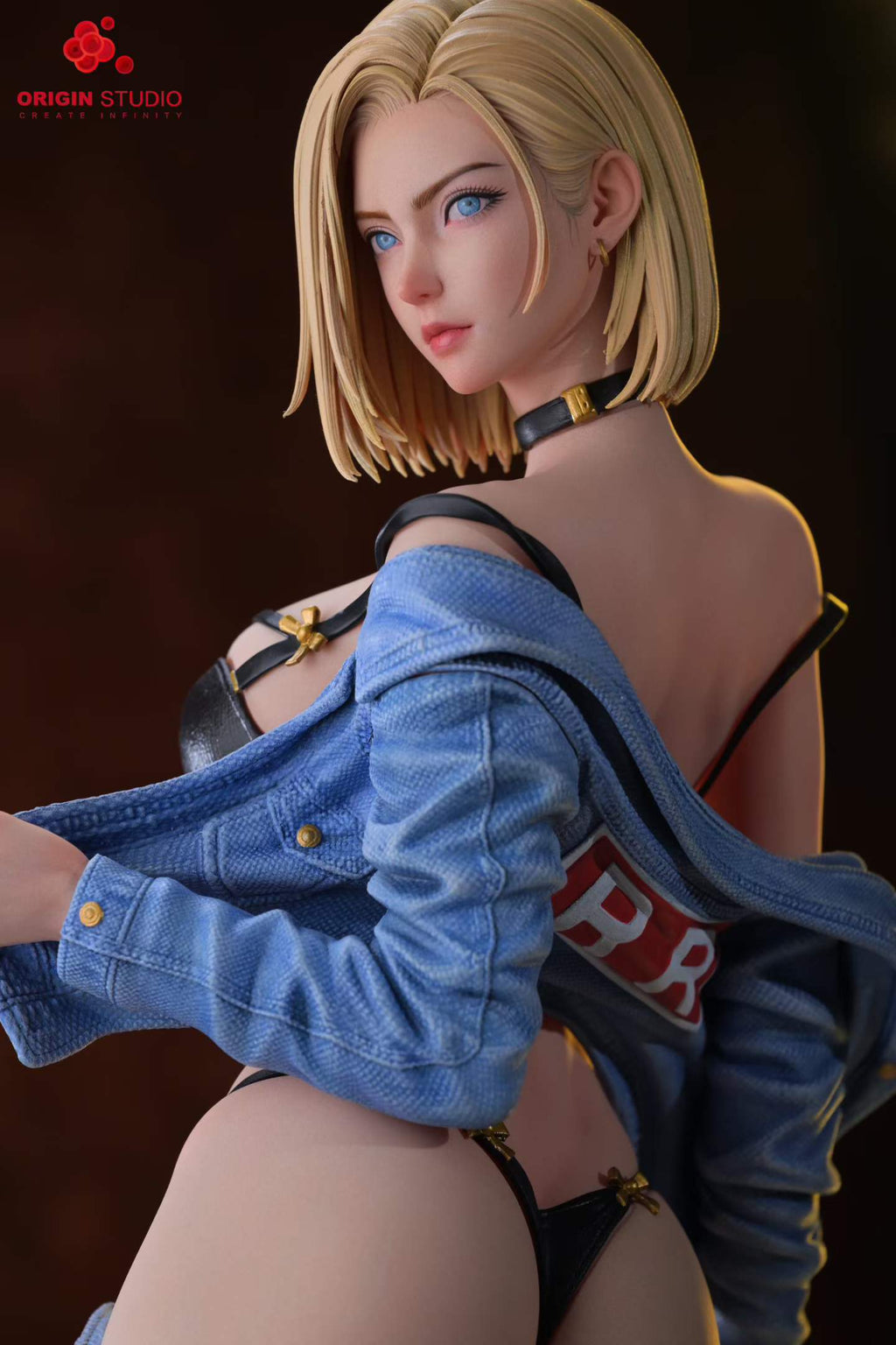 `1/4 Scale Light Statue Female Fighter 3 - Blonde Female Warrior Limited GK Statue`