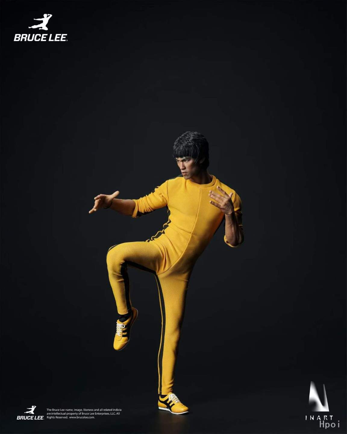 `1/6 Scale INART Bruce Lee Yellow Suit Collectible Action Figure`