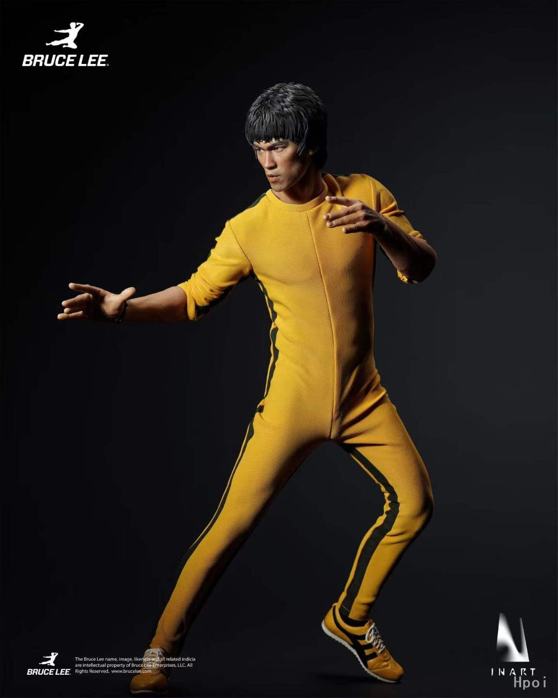 `1/6 Scale INART Bruce Lee Yellow Suit Collectible Action Figure`