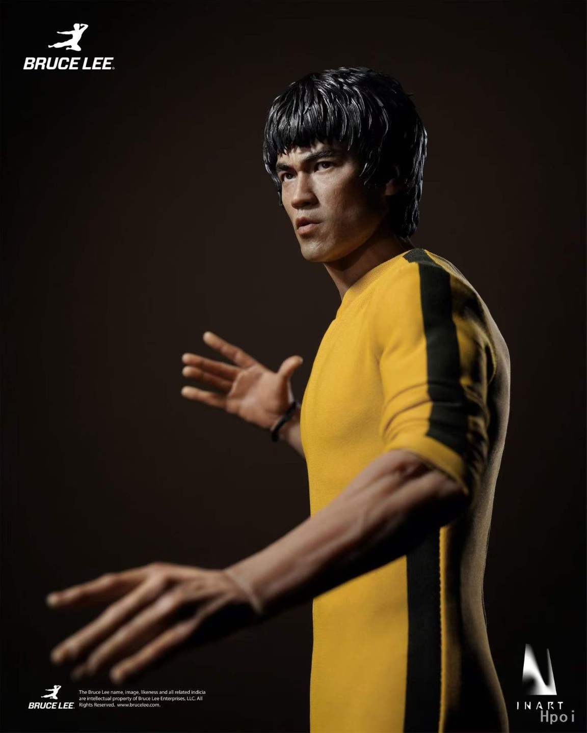 `1/6 Scale INART Bruce Lee Yellow Suit Collectible Action Figure`