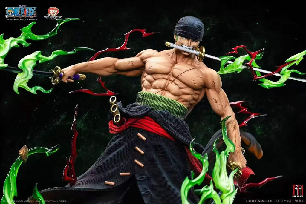 `1/6 Scale Licensed One Piece Roronoa Zoro Lightweight Collectible Statue Jimei Palace`
