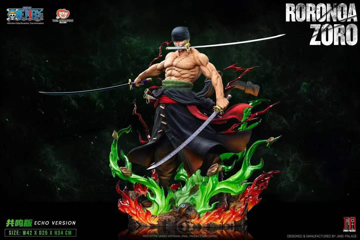 `1/6 Scale Licensed One Piece Roronoa Zoro Lightweight Collectible Statue Jimei Palace`