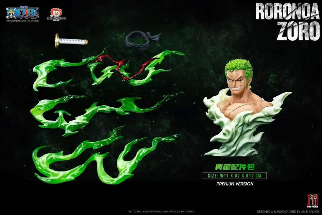 `1/6 Scale Licensed One Piece Roronoa Zoro Lightweight Collectible Statue Jimei Palace`