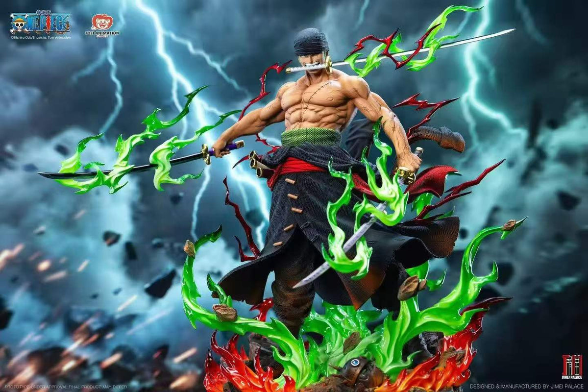 `1/6 Scale Licensed One Piece Roronoa Zoro Lightweight Collectible Statue Jimei Palace`