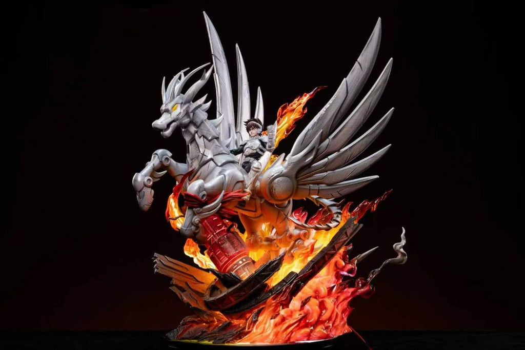 `Nostalgia Series Steel Iron Knight Limited GK Statue With LED Light`