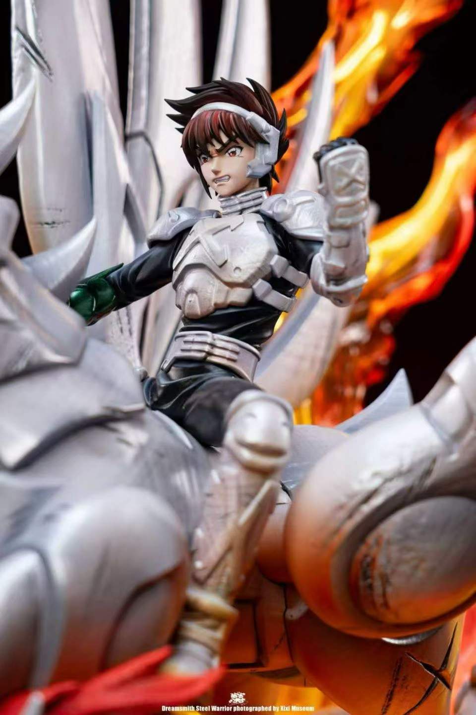 `Nostalgia Series Steel Iron Knight Limited GK Statue With LED Light`