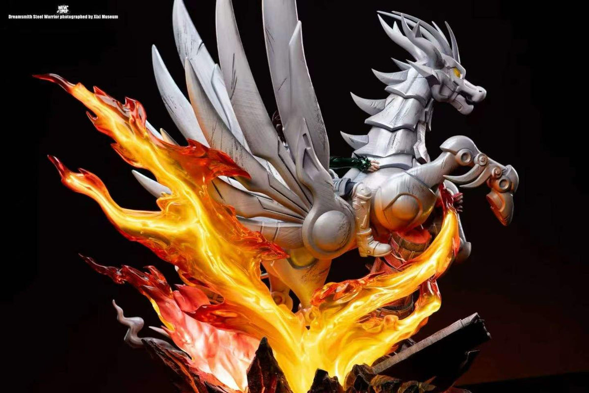 `Nostalgia Series Steel Iron Knight Limited GK Statue With LED Light`