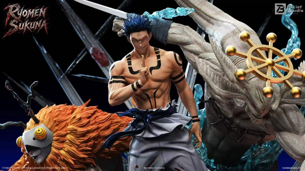 1/6 Scale Belief Studio Jujutsu Kaisen Ryomen Sukuna Statue Anniversary Limited GK Figure