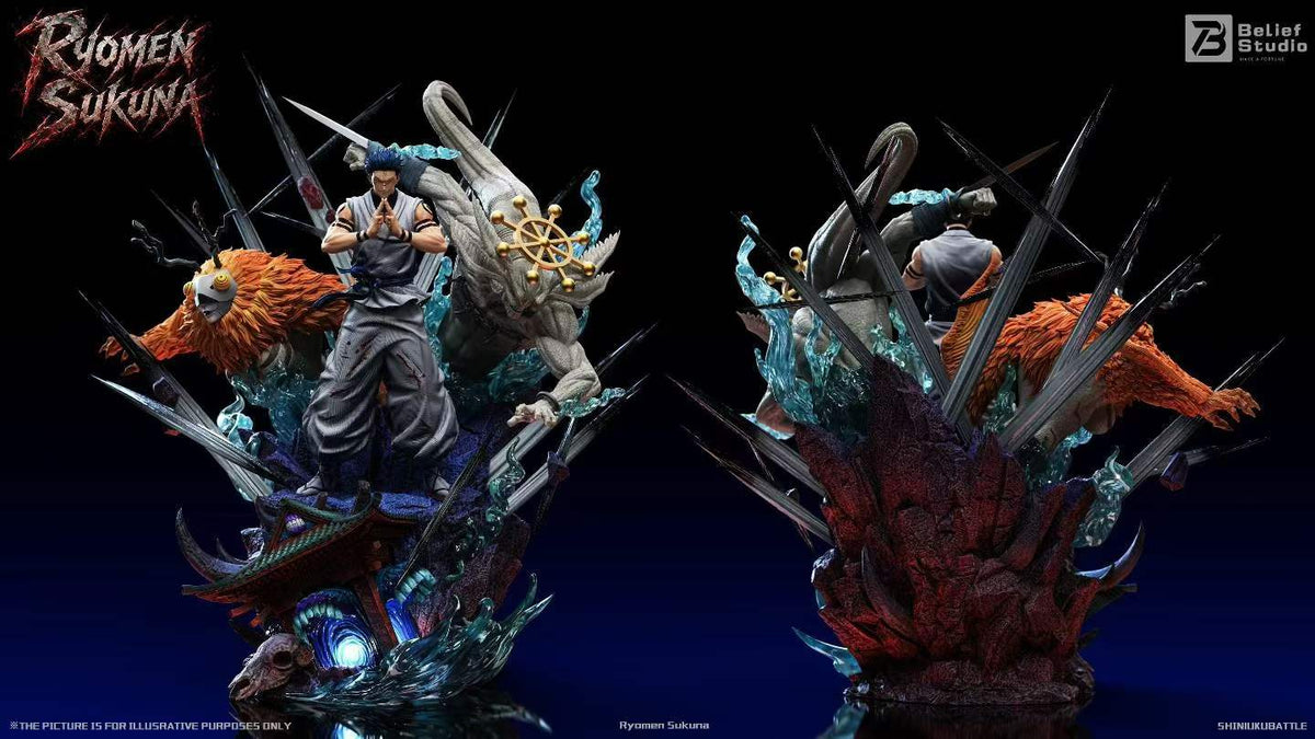 1/6 Scale Belief Studio Jujutsu Kaisen Ryomen Sukuna Statue Anniversary Limited GK Figure
