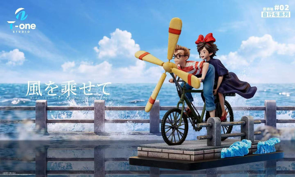 `Kiki and Tombo Riding Bicycle 1/6 Scale Limited GK Statue, Studio Ghibli Series 002`