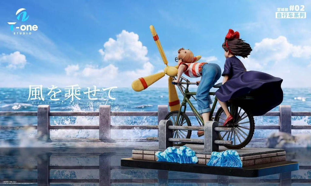`Kiki and Tombo Riding Bicycle 1/6 Scale Limited GK Statue, Studio Ghibli Series 002`