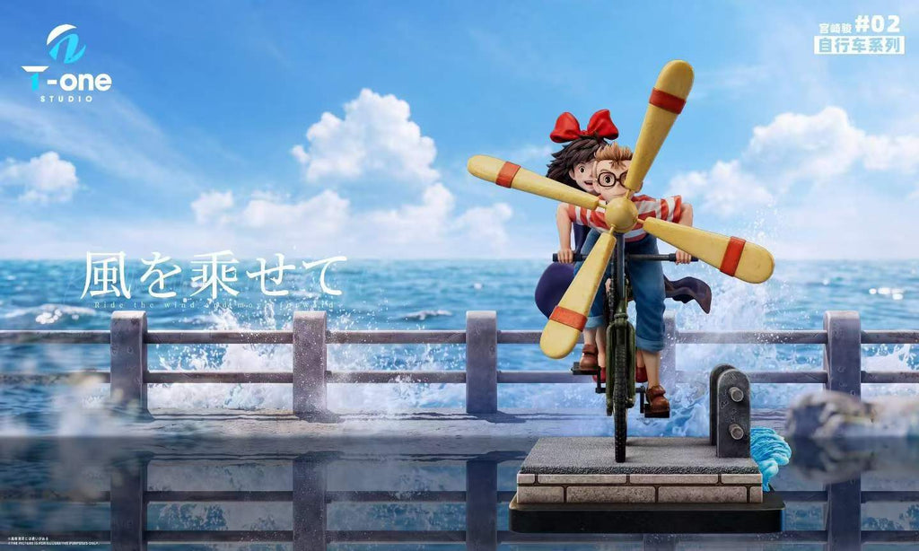 `Kiki and Tombo Riding Bicycle 1/6 Scale Limited GK Statue, Studio Ghibli Series 002`