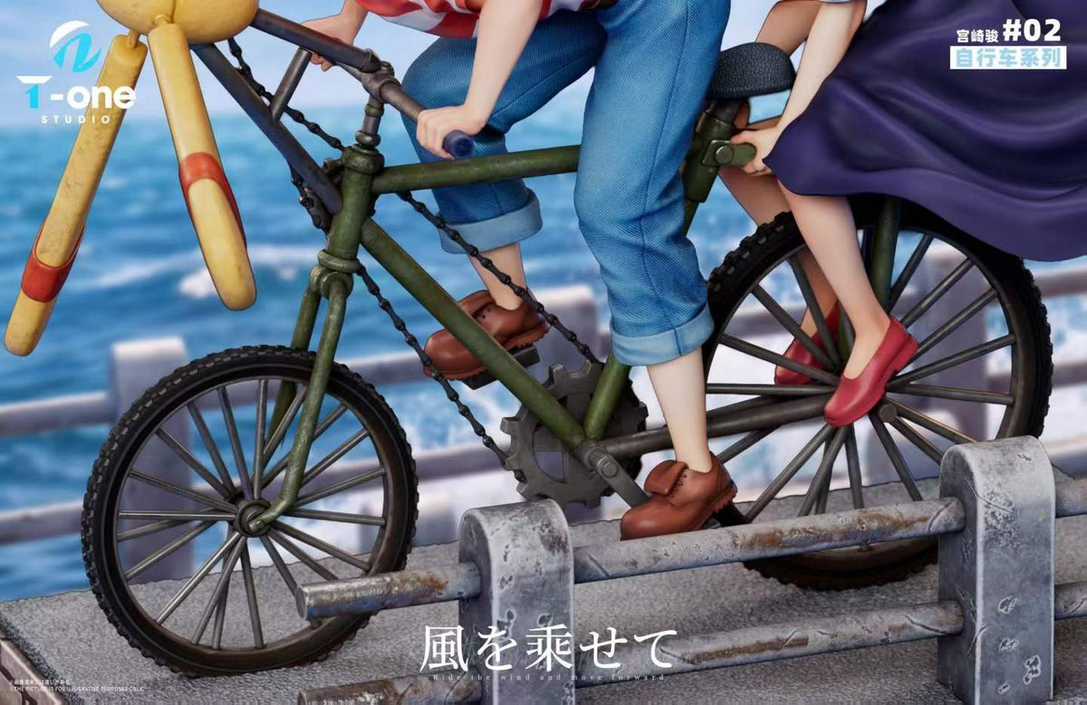 `Kiki and Tombo Riding Bicycle 1/6 Scale Limited GK Statue, Studio Ghibli Series 002`