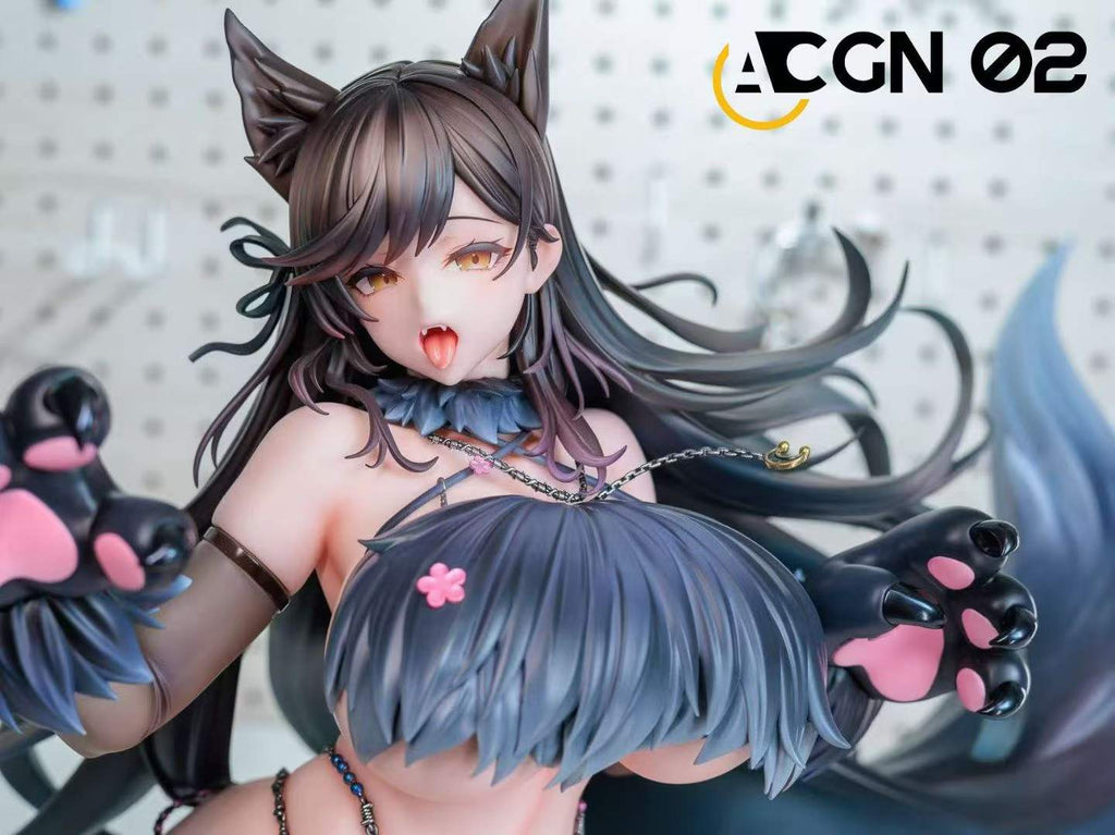 `1/3.5 Scale Azur Lane Atago Full Moon Wolf Night Limited GK Statue`