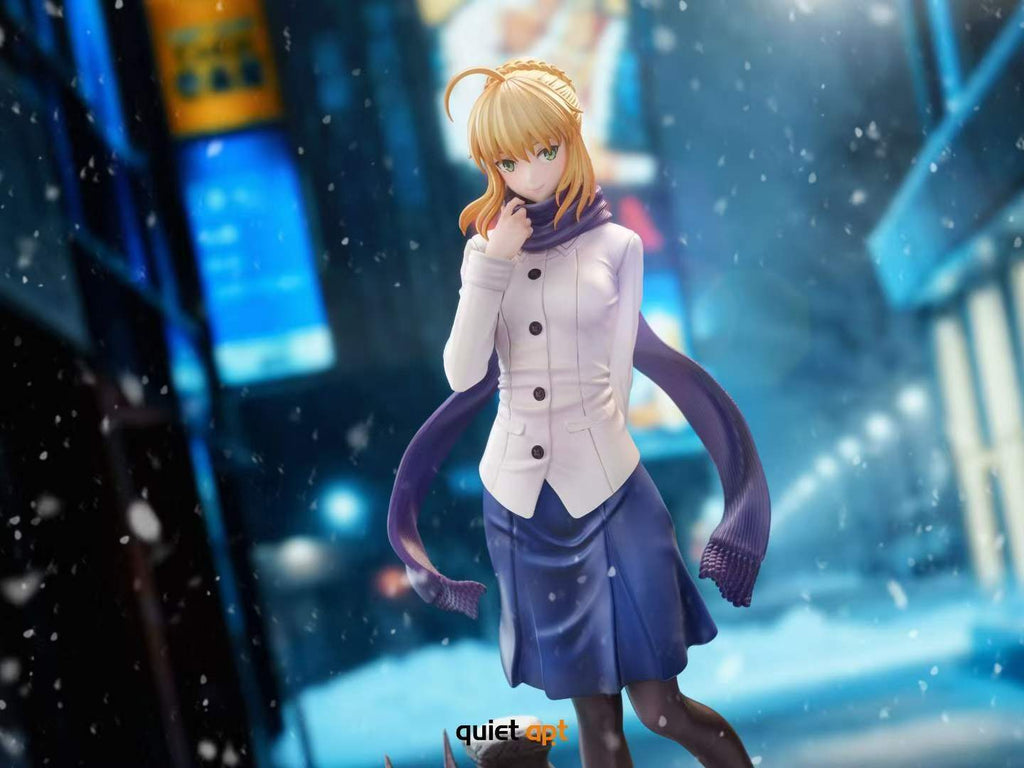 `1/6 Scale Artoria Pendragon Saber Winter Night Limited GK Statue`