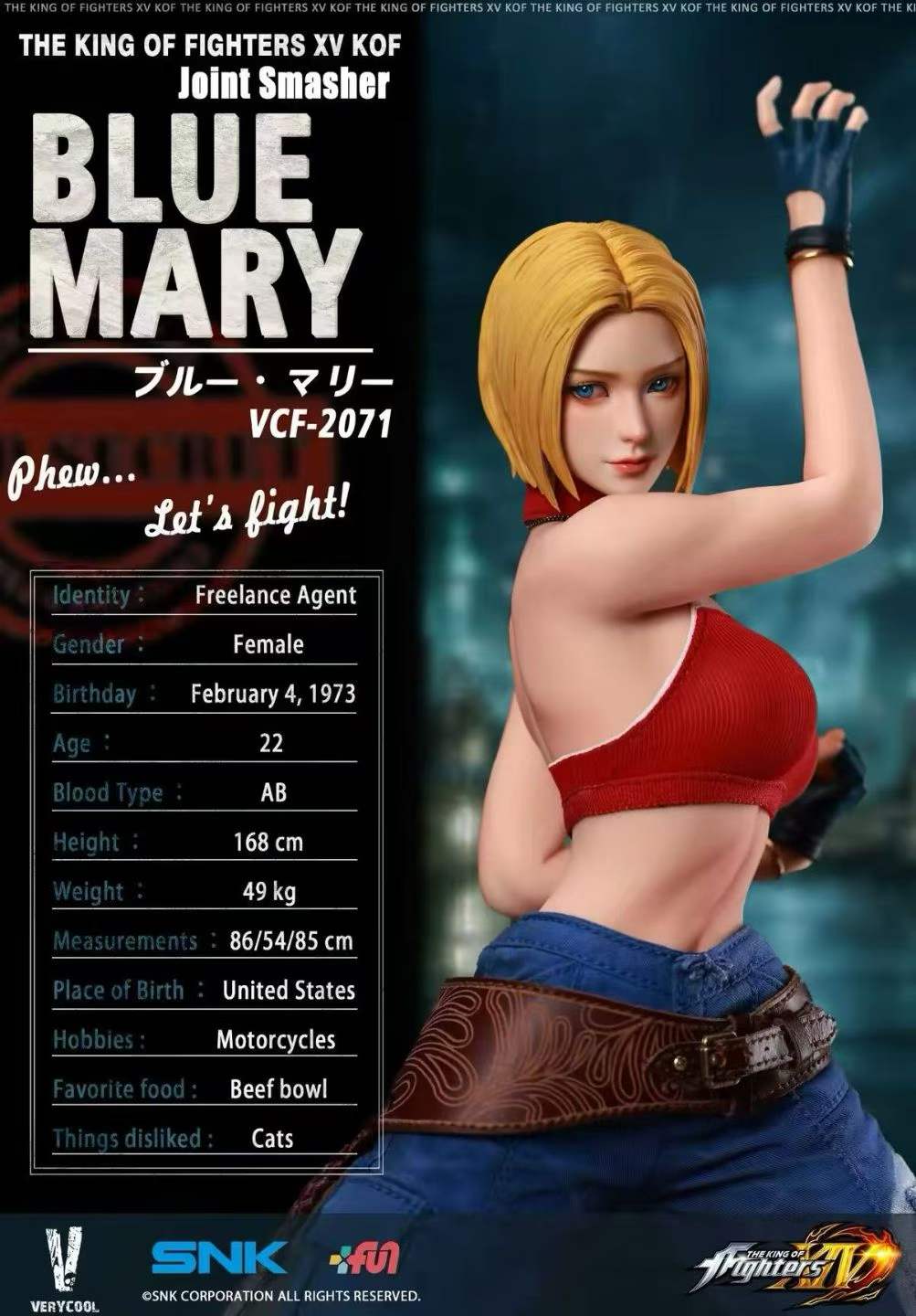 VERYCOOL 1/6 Licensed KOF XIV Blue Mary Action Figure VCF-2071
