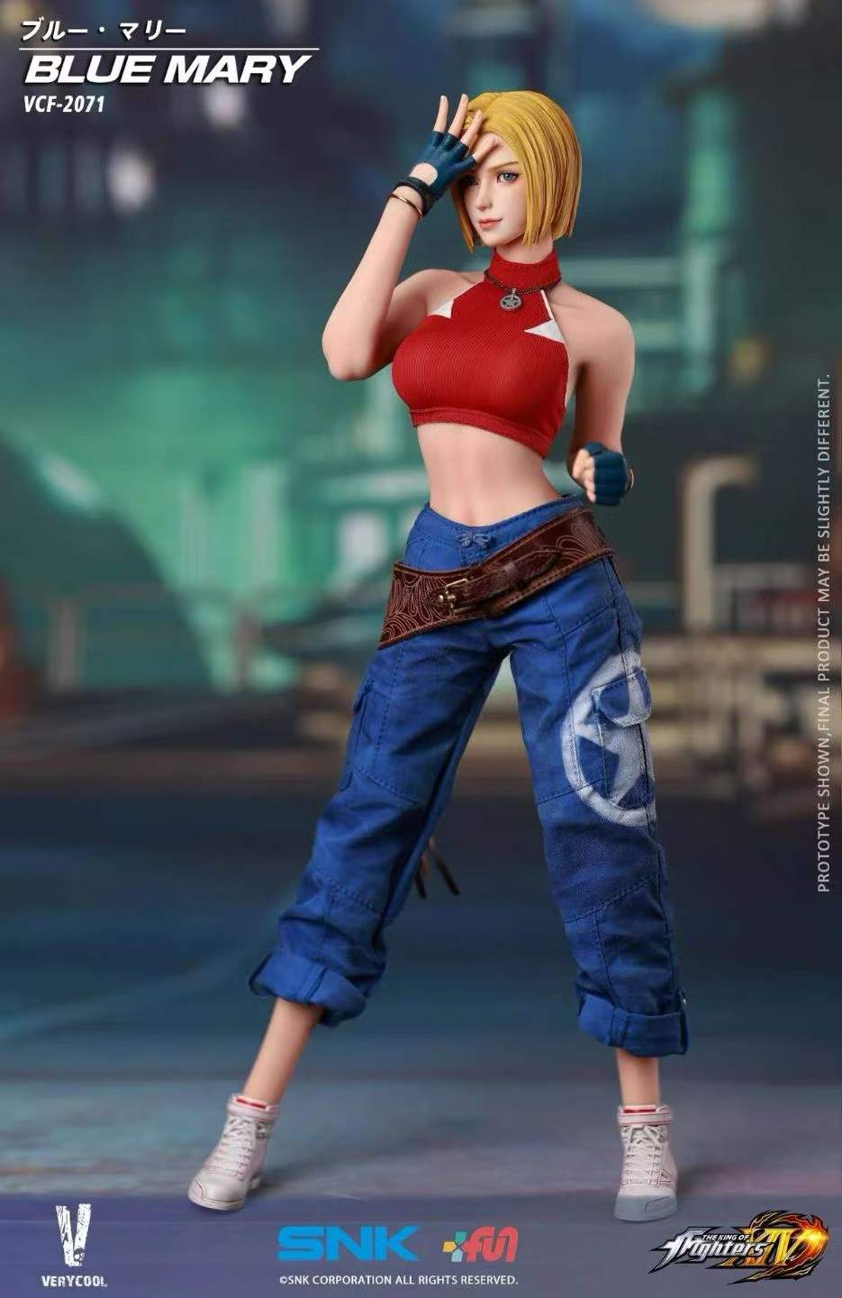 VERYCOOL 1/6 Licensed KOF XIV Blue Mary Action Figure VCF-2071