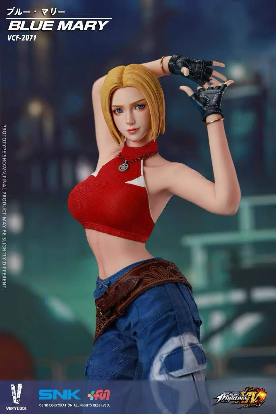 VERYCOOL 1/6 Licensed KOF XIV Blue Mary Action Figure VCF-2071