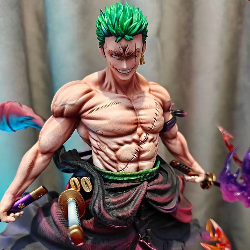 One Piece Roronoa Zoro Onigashima Enma Scene Statue