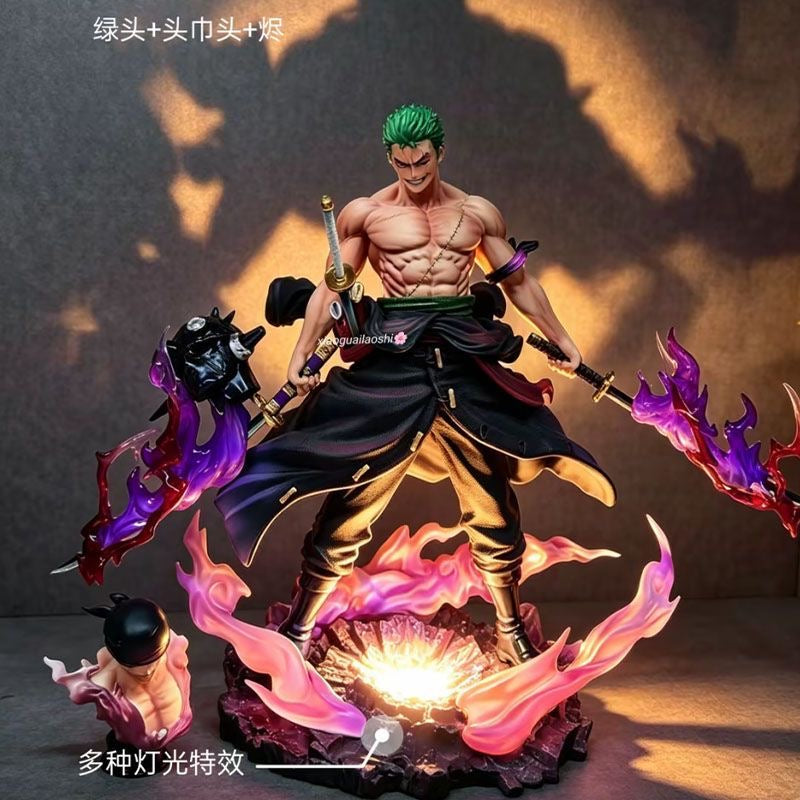 One Piece Roronoa Zoro Onigashima Enma Scene Statue