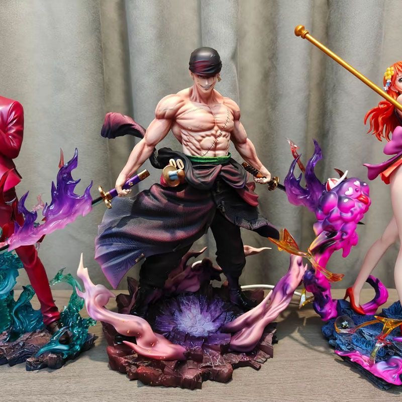 One Piece Roronoa Zoro Onigashima Enma Scene Statue