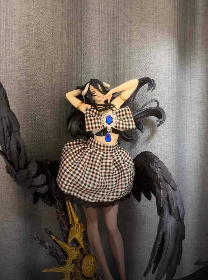 Overlord Albedo Fine‑Time Beauty GK Figure 55CM Bonus Outfit In‑Stock Large Statue