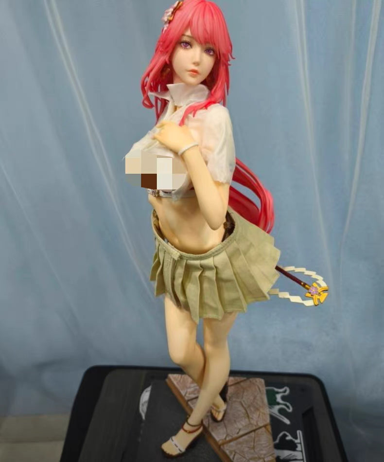 Genshin Impact FA Yae Miko Swimsuit GK Figure 45CM Matte Finish In‑Stock Desk Statue Gift
