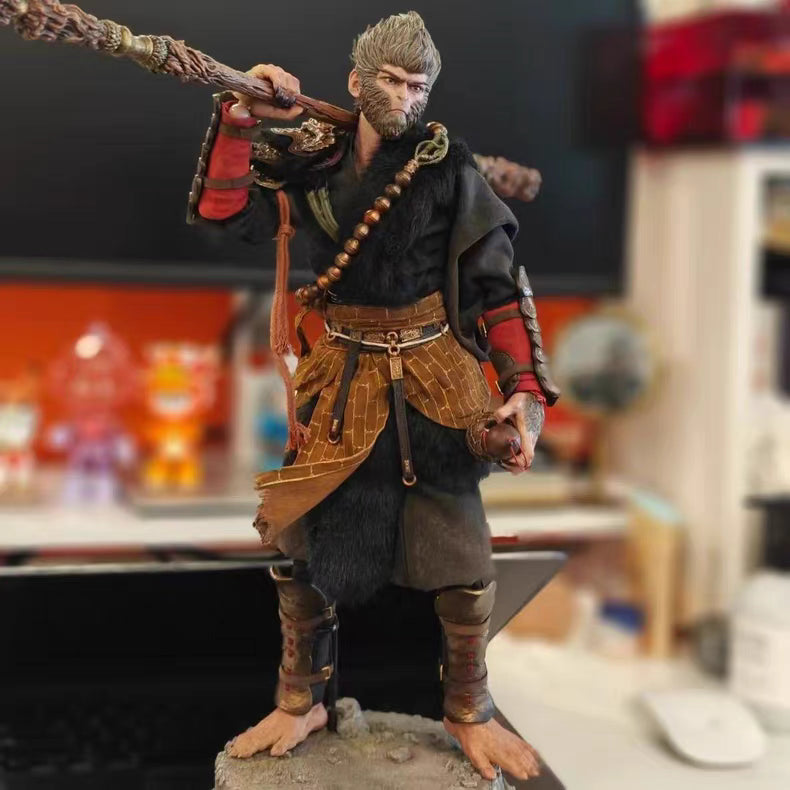 Black Myth Wukong 1:1 Replica Statue With Base & Exchangeable Hands Premium Version In‑Stock Collectible Figure