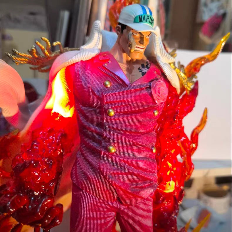 One Piece Marine Admiral Akainu 34CM Resonance Era GK Figure 2‑Color Versions Red & White In‑Stock Statue Gift