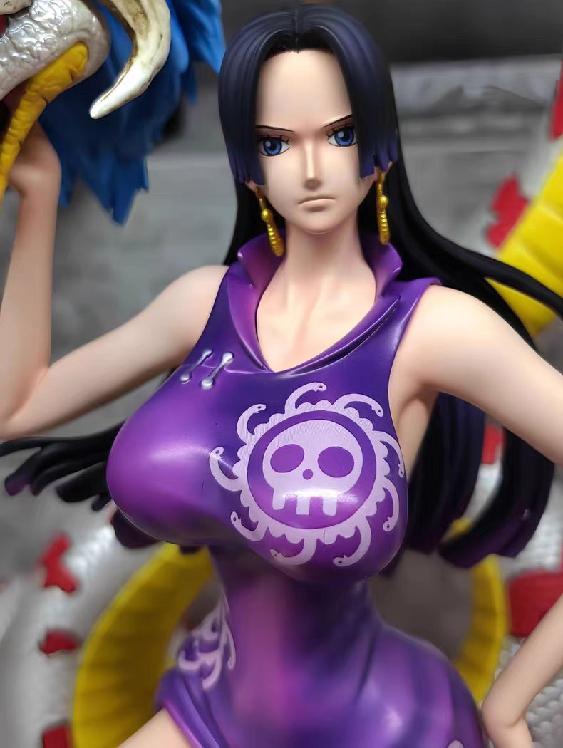One Piece C2 Boa Hancock Former Warlord Of The Sea Full‑Paint GK Figure With Bonus Petrified Sanji & Snake Accessory In‑Stock Statue Gift