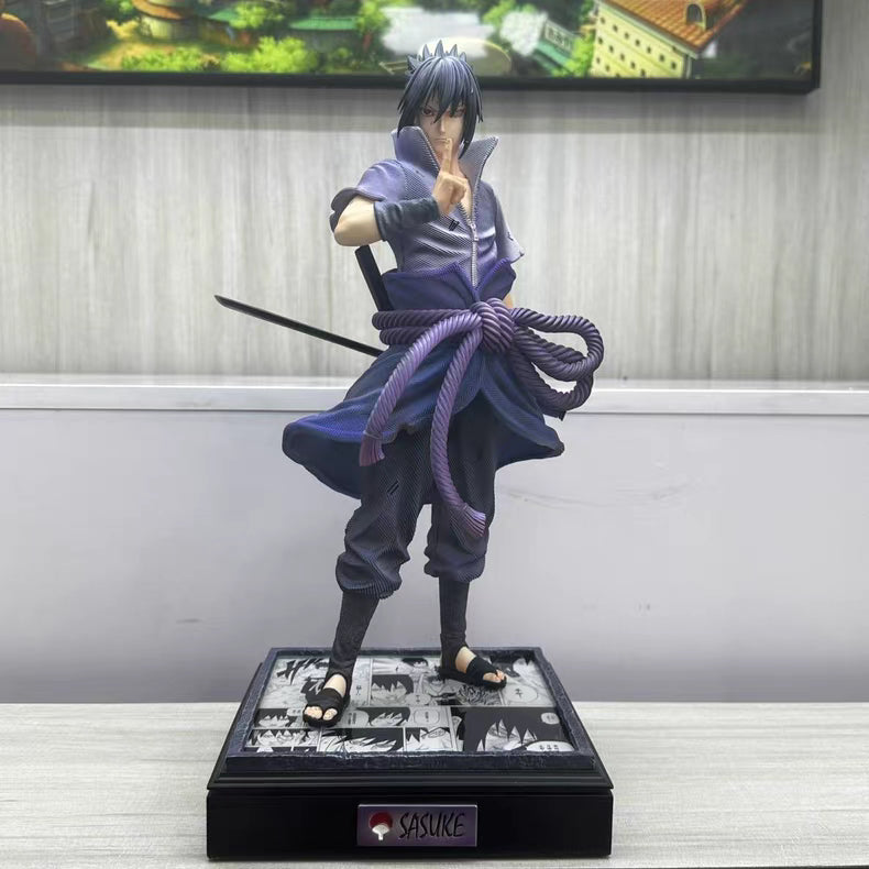 Naruto Nirvana Sasuke S+ Limited GK Figure 35CM With Base Matte Full Paint In‑Stock Collectible Statue