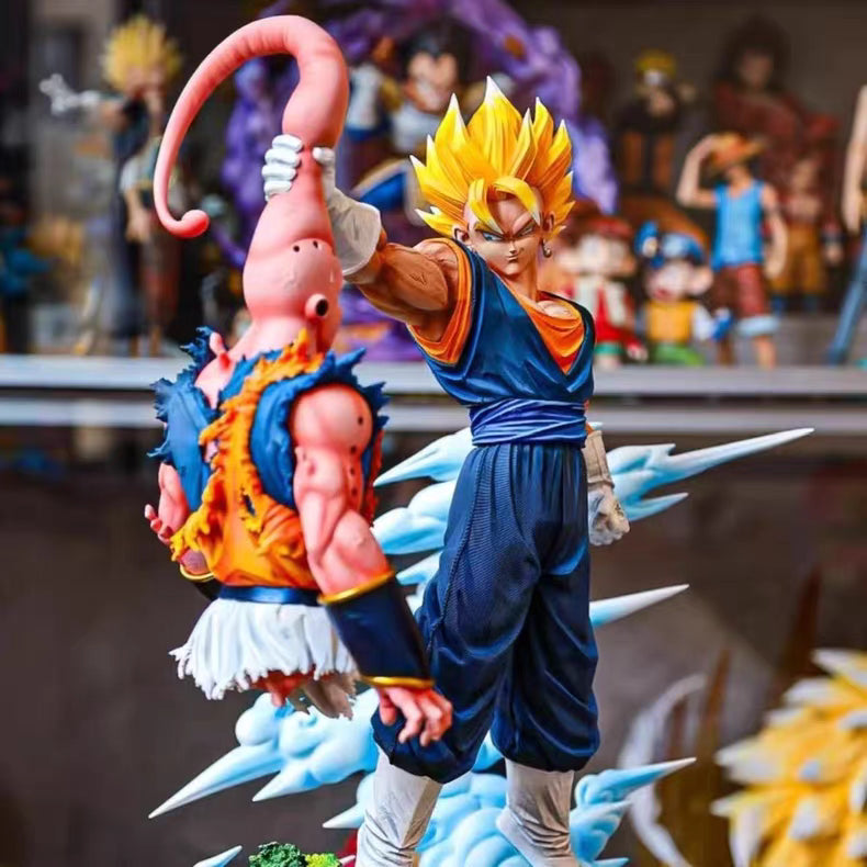 Dragon Ball YS Vegetto Vs Buu GK Figure 32CM Double‑Head Sculpt Scene In‑Stock Statue Gift