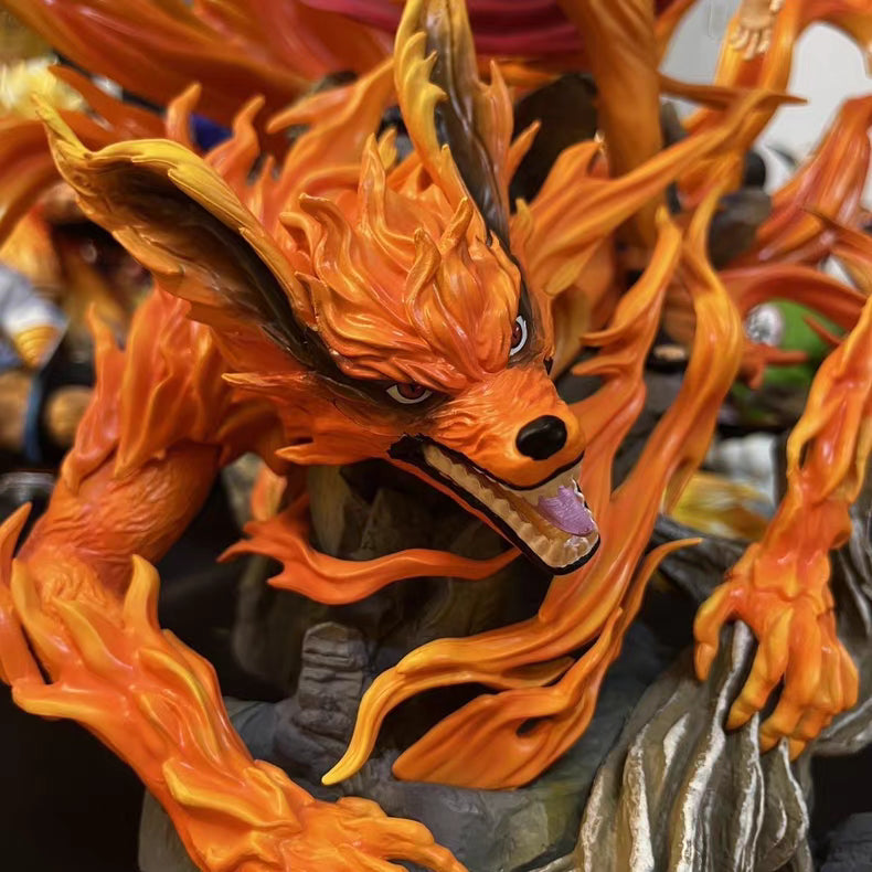 Naruto Ten‑Year Endurance Nine‑Tails Naruto GK Figure 38CM In‑Stock Scene Tabletop Statue