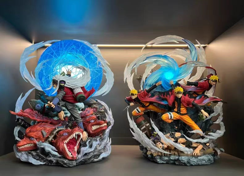 Naruto Flowing Wind Naruto Exclusive Limited GK Figure 30CM Height Light-Up In‑Stock Collectible Statue