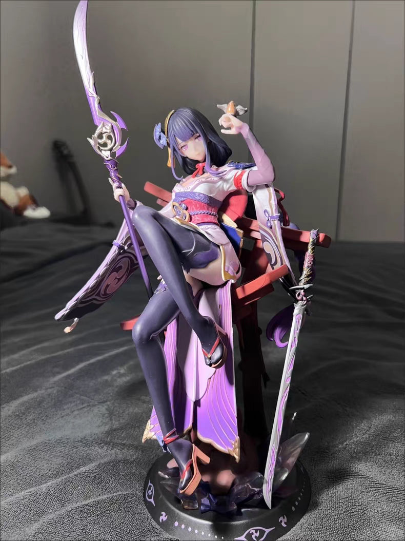 Genshin Impact Raiden Shogun Plane of Euthymia GK Figure 32CM Matte Finish In‑Stock Statue