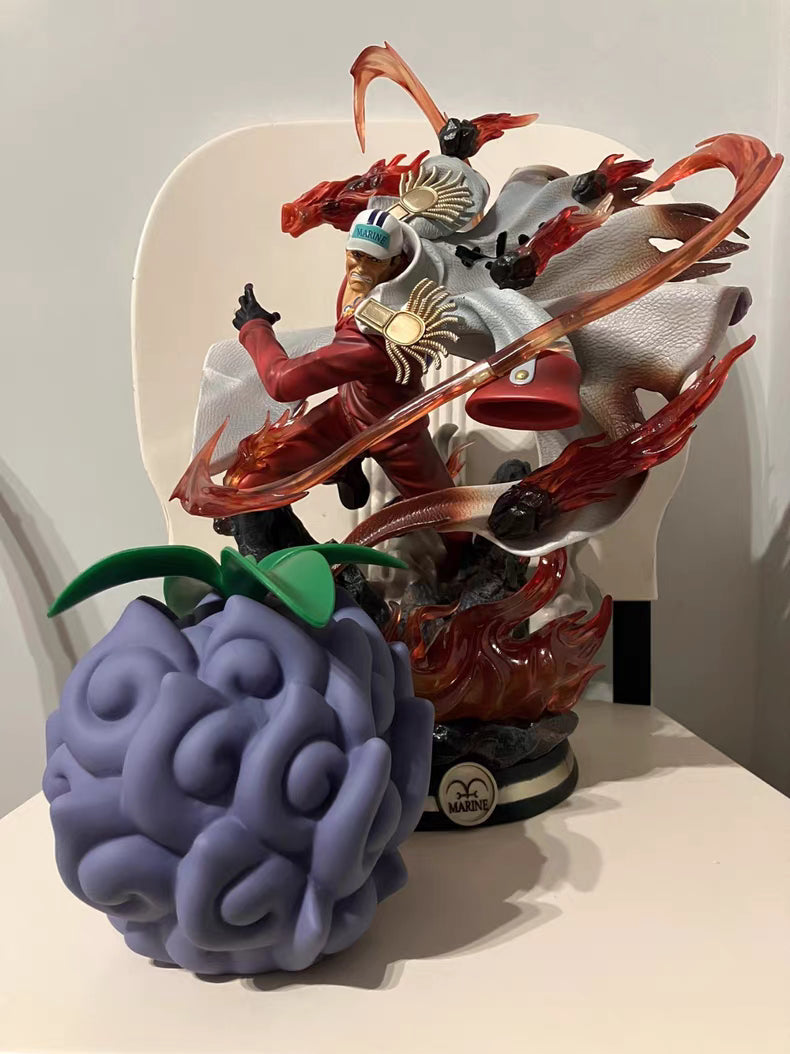 One Piece Burning Wind Akainu Limited Premium GK Figure 40CM Light-Up In-Stock Collectible Statue