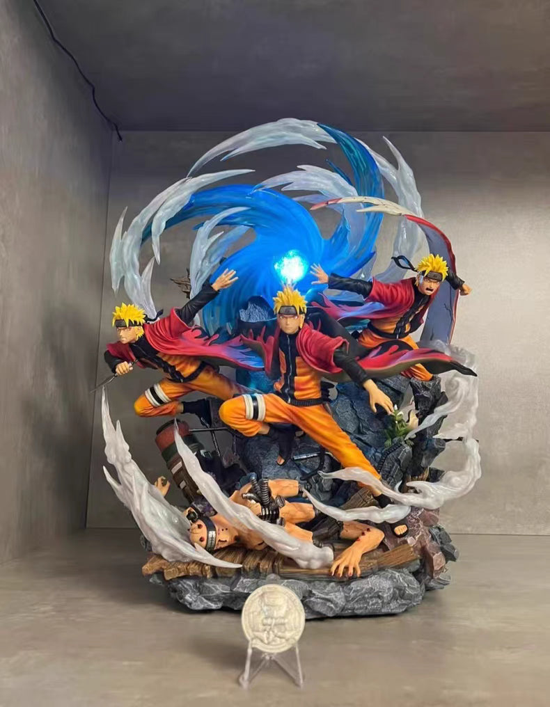 Naruto Flowing Wind Naruto Exclusive Limited GK Figure 30CM Height Light-Up In‑Stock Collectible Statue