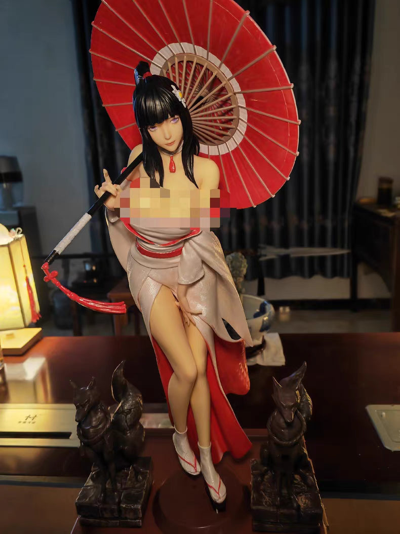 Naruto Hinata Hyuga Kimono GK Figure 60CM In‑Stock Tabletop Collectible Statue