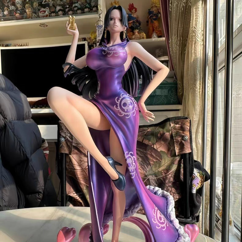 One Piece C2 Boa Hancock Former Warlord Of The Sea Full‑Paint GK Figure With Bonus Petrified Sanji & Snake Accessory In‑Stock Statue Gift