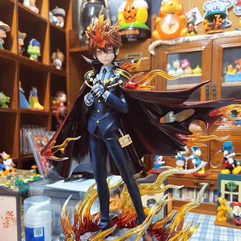 Reborn! ILL Sawada Tsunayoshi Limited GK Figure 35CM With Effect Base In‑Stock Statue